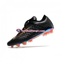 Laranja Preto Nike Phantom Ultra Venom FG color Chuteiras de futebol