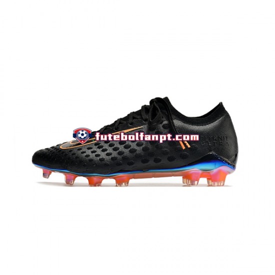 Laranja Preto Nike Phantom Ultra Venom FG color Chuteiras de futebol