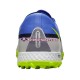 Cinza Azul Amarelo Nike React Phantom GT2 Recharge Pro TF Chuteiras de futebol