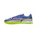Cinza Azul Amarelo Nike React Phantom GT2 Recharge Pro TF Chuteiras de futebol