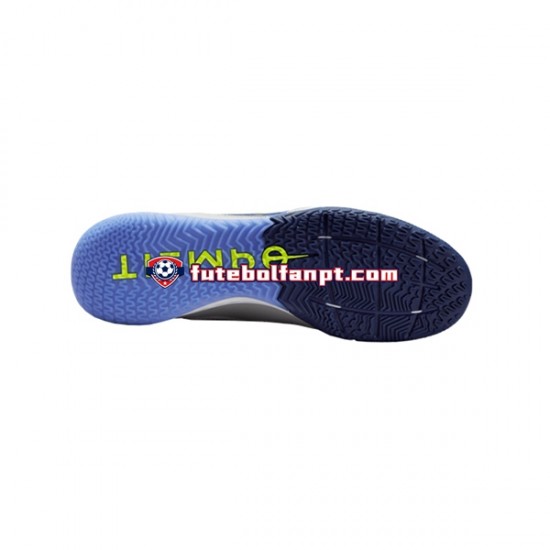 Cinza Azul Amarelo Nike React Tiempo Legend IX Recharge Pro IC Halle Chuteiras de futebol