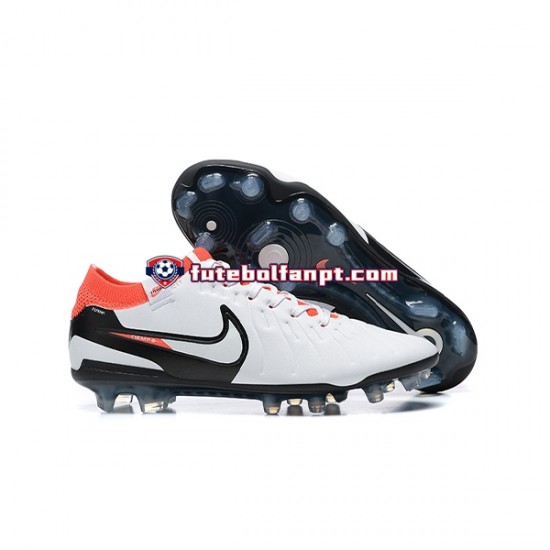 Laranja Branco Preto Nike Tiempo Legend 10 Elite FG Chuteiras de futebol