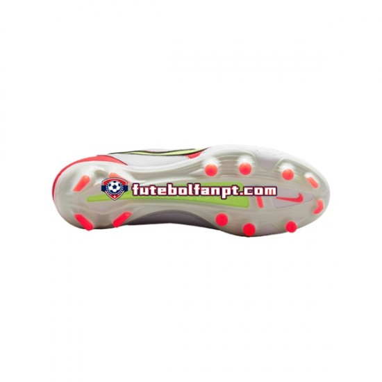 Vermelho Amarelo Branco Nike Tiempo Legend IX Motivation Pro FG Chuteiras de futebol