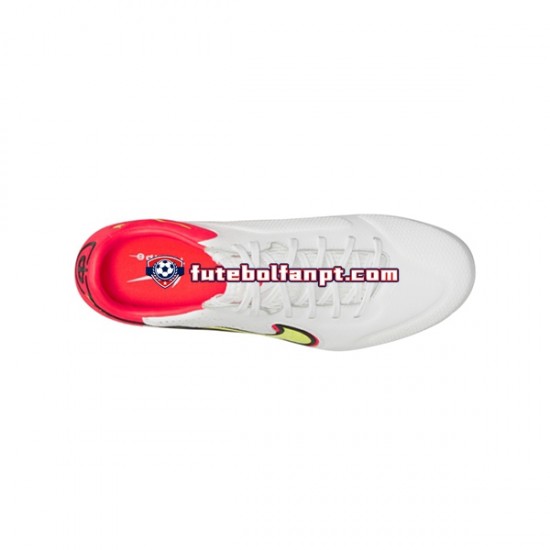 Vermelho Amarelo Branco Nike Tiempo Legend IX Motivation Pro FG Chuteiras de futebol