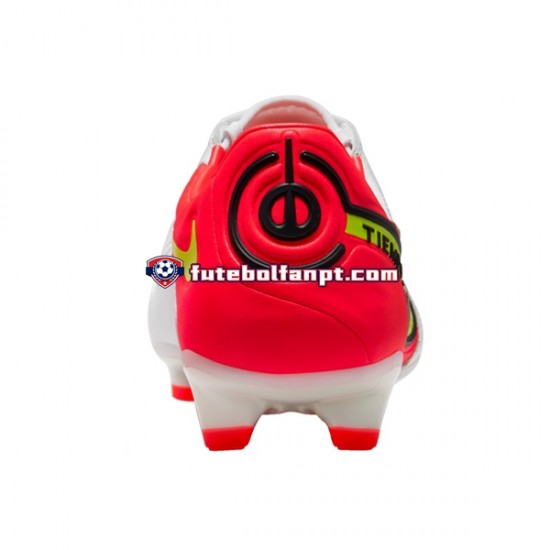 Vermelho Amarelo Branco Nike Tiempo Legend IX Motivation Pro FG Chuteiras de futebol