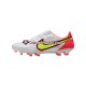 Vermelho Amarelo Branco Nike Tiempo Legend IX Motivation Pro FG Chuteiras de futebol