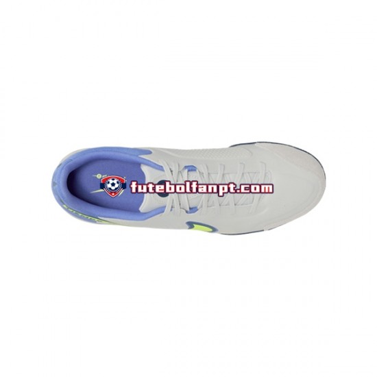 Cinza Azul Amarelo Nike Tiempo Legend IX Recharge Academy IC Halle Chuteiras de futebol