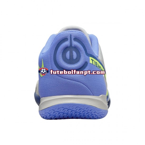 Cinza Azul Amarelo Nike Tiempo Legend IX Recharge Academy IC Halle Chuteiras de futebol