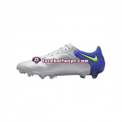 Cinza Azul Amarelo Branco Nike Tiempo Legend IX Recharge Elite FG Chuteiras de futebol