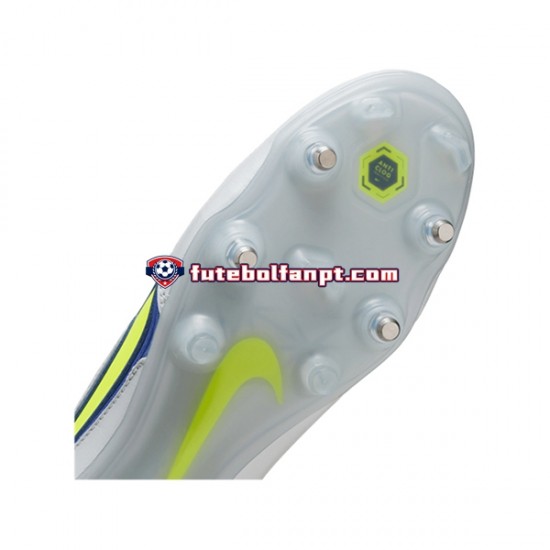 Cinza Azul Amarelo Nike Tiempo Legend IX Recharge Elite SG Pro AC Chuteiras de futebol