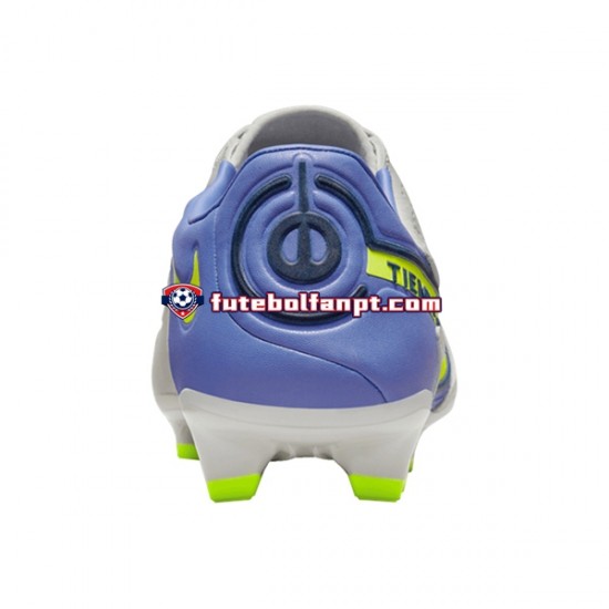 Cinza Azul Amarelo Nike Tiempo Legend IX Recharge Pro FG Chuteiras de futebol