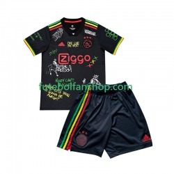 Camisola Principal AFC Ajax Preto Bob Marley Special Época 2025/2026 Manga Curta ,Criança
