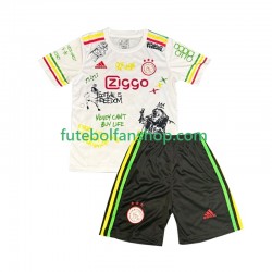 Camisola Principal AFC Ajax Bob Marley Special Época 2025/2026 Manga Curta ,Criança