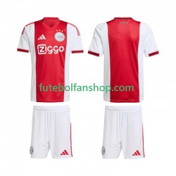 Camisola Principal AFC Ajax Época 2025/2026 Manga Curta ,Criança