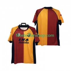 Camisola Principal AS Roma Retro 2000-2001 Manga Curta ,Homem