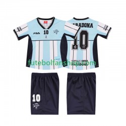 Camisola Principal Seleção Argentina MARADONA 10 Retro 2000 Manga Curta ,Criança