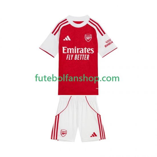 Camisola Principal Arsenal Época 2025/2026 Manga Curta ,Criança Camisola Principal Arsenal Época 2025/2026 Manga Curta ,Criança