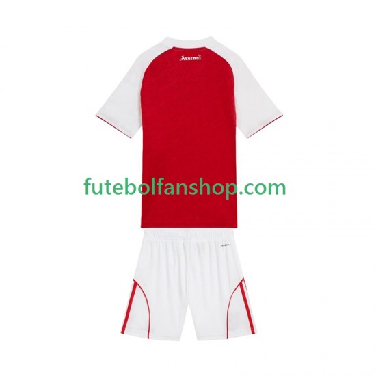 Camisola Principal Arsenal Época 2025/2026 Manga Curta ,Criança