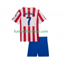 Camisola Principal Atlético Madrid Antoine Griezmann 7 Época 2025/2026 Manga Curta ,Criança