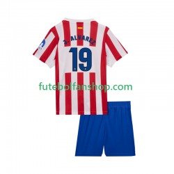 Camisola Principal Atlético Madrid Julian Alvarez 19 Época 2025/2026 Manga Curta ,Criança