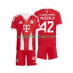 Camisola Principal Bayern de Munique Jamal Musiala 42 Época 2025/2026 Manga Curta ,Criança