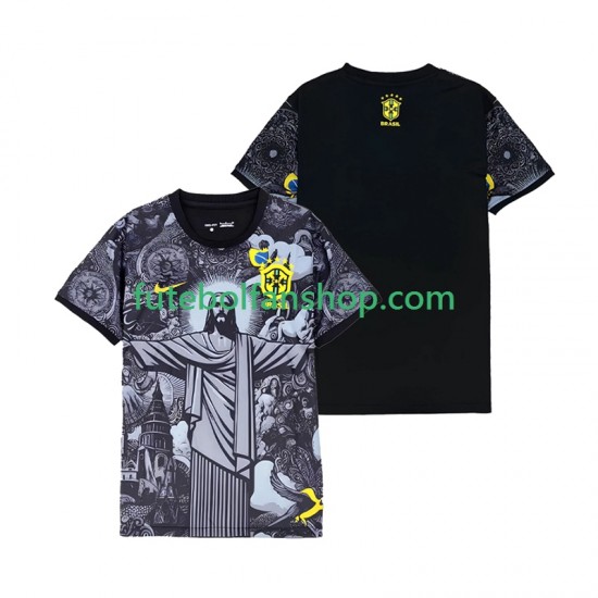 Camisola Principal Seleção Brasileira Cheist the Redeemer 2024 Manga Curta ,Homem Camisola Principal Seleção Brasileira Cheist the Redeemer 2024 Manga Curta ,Homem