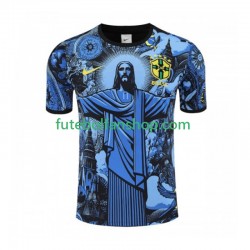 Camisola Principal Seleção Brasileira Azul Jesus Época 2024/2025 Manga Curta ,Homem