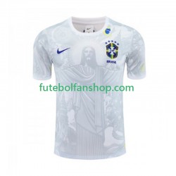 Camisola Principal Seleção Brasileira Branco Jesus Época 2024/2025 Manga Curta ,Homem