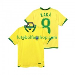 Camisola Principal Seleção Brasileira KAKA 8 Retro 2006 Manga Curta ,Homem