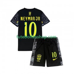 Principal Seleção Brasileira Neymar JR 10 Cheist the Redeemer Football Shirts 2024 Manga Curta ,Criança