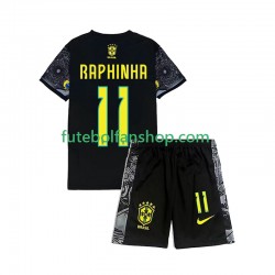 Principal Seleção Brasileira RAPHINHA 11 Cheist the Redeemer Football Shirts 2024 Manga Curta ,Criança