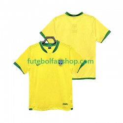 Camisola Principal Seleção Brasileira Retro 2006 Manga Curta ,Homem