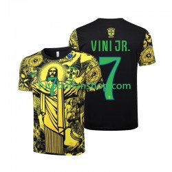 Camisola Principal Seleção Brasileira Vinicius Junior 7 Jesus 2024 Manga Curta ,Homem