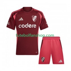 Camisola Alternativo CA River Plate Época 2024/2025 Manga Curta ,Criança