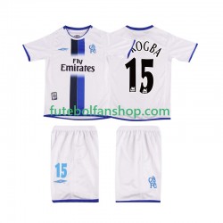 Camisola Alternativo Chelsea DROGBA 15 Retro 2003 Manga Curta ,Criança