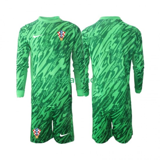 Camisola Alternativo Guarda-redes Seleção Croata 2024 Manga Comprida ,Criança Camisola Alternativo Guarda-redes Seleção Croata 2024 Manga Comprida ,Criança