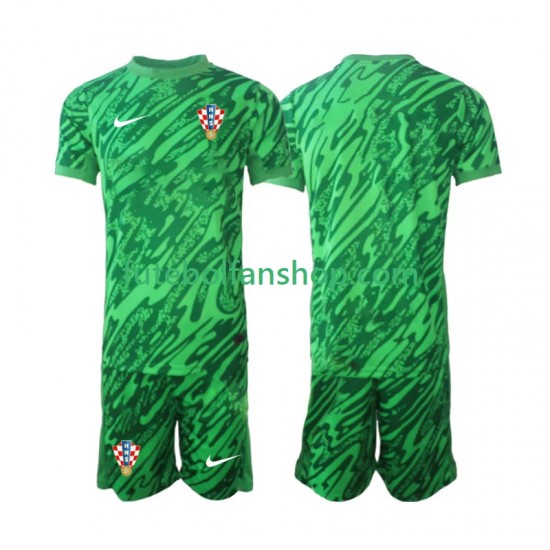 Camisola Alternativo Guarda-redes Seleção Croata 2024 Manga Curta ,Criança Camisola Alternativo Guarda-redes Seleção Croata 2024 Manga Curta ,Criança