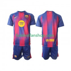 Camisola Principal FC Barcelona Época 2025/2026 Manga Curta ,Criança