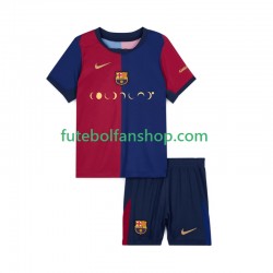 Camisola Principal FC Barcelona Coldplay Época 2024/2025 Manga Curta ,Criança