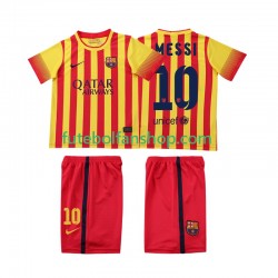 Camisola Alternativo FC Barcelona Lionel Messi 10 Retro 2013 2014 Manga Curta ,Criança