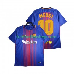 Camisola Principal FC Barcelona Lionel Messi 10 Retro 2017-2018 Manga Curta ,Homem