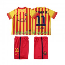 Camisola Alternativo FC Barcelona Neymar JR 11 Retro 2013 2014 Manga Curta ,Criança