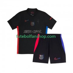 Camisola Alternativo FC Barcelona TRAVIS SCOTT Época 2024/2025 Manga Curta ,Criança