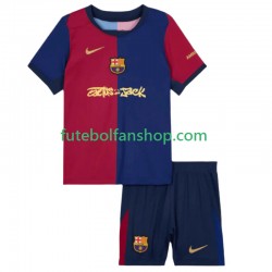 Camisola Principal FC Barcelona TRAVIS SCOTT Época 2024/2025 Manga Curta ,Criança