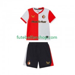 Camisola Principal Feyenoord Rotterdam Época 2025/2026 Manga Curta ,Criança