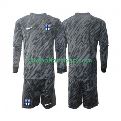 Camisola Principal Guarda-redes Seleção Finlandesa 2024 Manga Comprida ,Criança