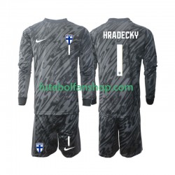 Camisola Principal Guarda-redes Seleção Finlandesa HRADECKY 1 2024 Manga Comprida ,Criança