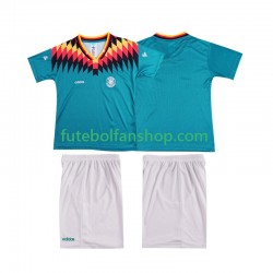 Camisola Alternativo Seleção Alemã Retro 1994 Manga Curta ,Criança