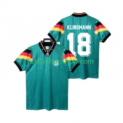 Camisola Alternativo Seleção Alemã KLINSMANN 18 Retro 1992 Manga Curta ,Homem