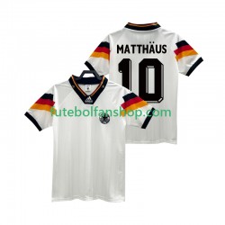 Camisola Principal Seleção Alemã MATTHAUS 10 Retro 1992 Manga Curta ,Homem